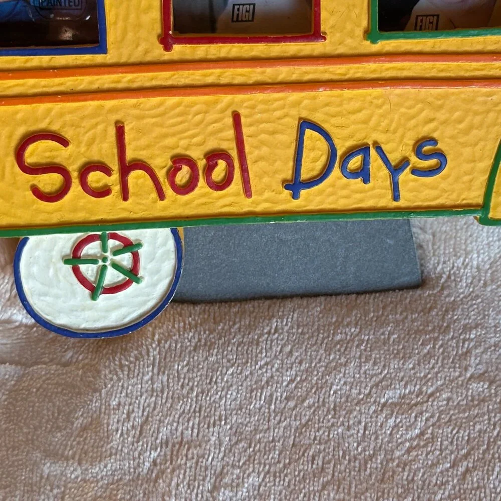 School Days Bus Collage 3 Picture Frame